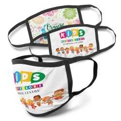 Face Masks  - Full Colour 3-Ply Reusable Face Mask - Indent