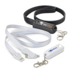 Custom Printed Lanyards - Artex 3-in-1 Charging Lanyard