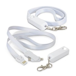 Custom Printed Lanyards  - Artex 3-in-1 Charging Lanyard