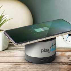 Wired & Bluetooth Speakers  - Alcan Speaker Wireless Charger