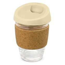 Reusable Coffee Cups - Glass  - Metro Cup - Cork Band