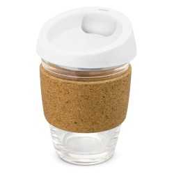 Reusable Coffee Cups - Glass  - Metro Cup - Cork Band