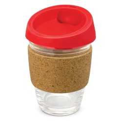 Reusable Coffee Cups - Glass  - Metro Cup - Cork Band
