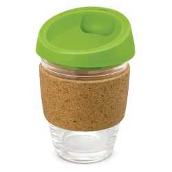Reusable Coffee Cups - Glass  - Metro Cup - Cork Band