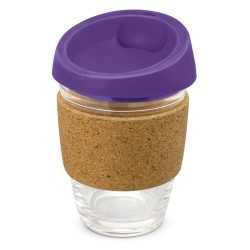 Reusable Coffee Cups - Glass  - Metro Cup - Cork Band