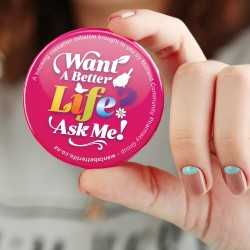 Name & Pin Badges  - Button Badge Round - 90mm