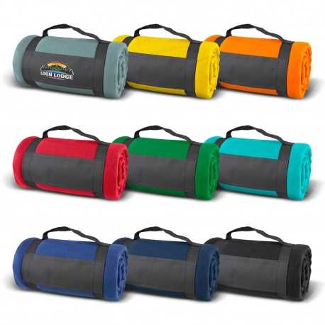 Picnic Blankets  - Glasgow Fleece Blanket with Strap