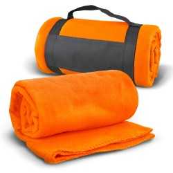 Picnic Blankets  - Glasgow Fleece Blanket with Strap