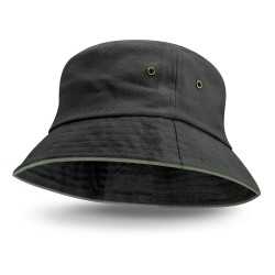 Wide Brim Hats  - Bondi Bucket Hat - Coloured Sandwich Trim
