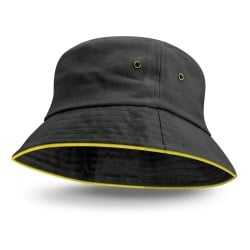 Wide Brim Hats  - Bondi Bucket Hat - Coloured Sandwich Trim