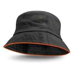 Wide Brim Hats  - Bondi Bucket Hat - Coloured Sandwich Trim
