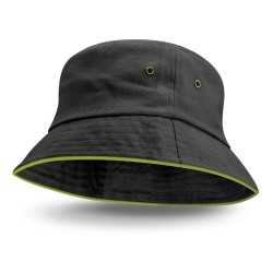 Wide Brim Hats  - Bondi Bucket Hat - Coloured Sandwich Trim