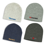Beanies - Nebraska Heather Cable Knit Beanie
