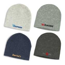 Beanies  - Nebraska Heather Cable Knit Beanie