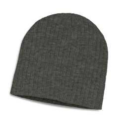 Beanies  - Nebraska Heather Cable Knit Beanie