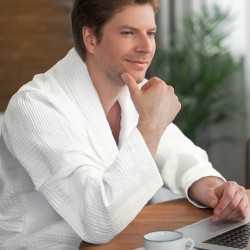 Bath Robes  - Rochester Waffle Bathrobe