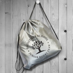 Drawstring Bags &amp; Back Sacks - Titanium Drawstring Backpack
