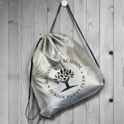 Drawstring Bags & Back Sacks  - Titanium Drawstring Backpack