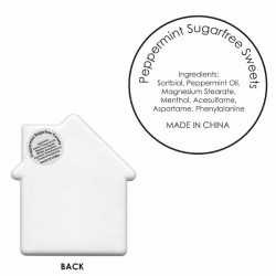 Printed Mint Cards  - House Shape Mint Card