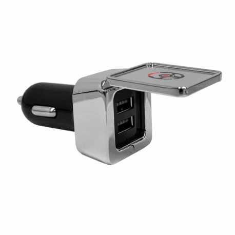 Phone & Tablet Chargers  - Dual Square Metal Car Charger