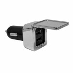 Phone &amp; Tablet Chargers - Dual Square Metal Car Charger