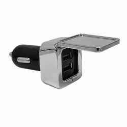 Phone & Tablet Chargers  - Dual Square Metal Car Charger