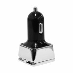 Phone &amp; Tablet Chargers - Dual Square Metal Car Charger
