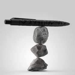 Plastic Promotional Pens  - Marko Stone Pen