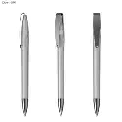 Plastic Promotional Pens  - Cobra MM Transparent Plastic Pen