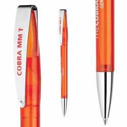 Plastic Promotional Pens  - Cobra MM Transparent Plastic Pen