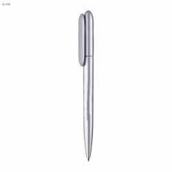 Plastic Promotional Pens  - Flip Silver Plastic Pen