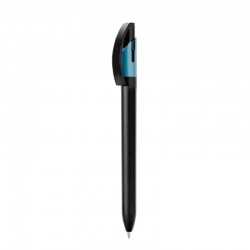 Plastic Promotional Pens  - Thera Black Plastic Pen
