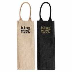 Jute Shopping & Tote Bags  - Montpellier Jute Wine Carrier