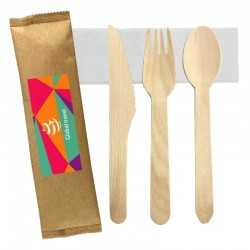 Homeware Products  - 4pcs Wooden Cutlery Set