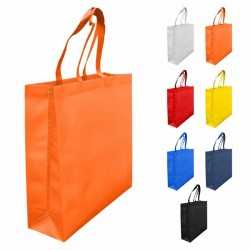 Non Woven Tote Bags - Laminated Non Woven Bag with Large Gusset