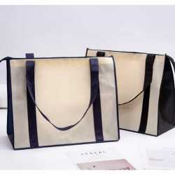 Non Woven Tote Bags  - Non Woven Large Zipped Shopping Bag
