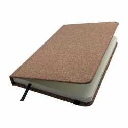 Promotional Journals & Noteboooks  - Cork Soft Wood Notebook A6