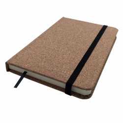 Promotional Journals & Noteboooks  - Cork Soft Wood Notebook A6