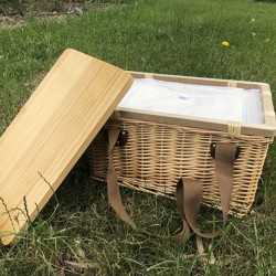 Picnic Sets  - Gold Coast Wicker Picnic Cooler Basket(square)