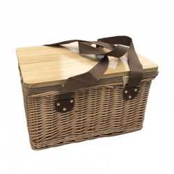 Picnic Sets  - Gold Coast Wicker Picnic Cooler Basket(square)