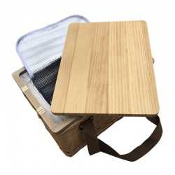 Picnic Sets  - Gold Coast Wicker Picnic Cooler Basket(square)