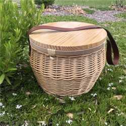 Picnic Sets  - Scotch Wicker Picnic Cooler Basket(round)
