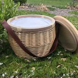 Picnic Sets  - Scotch Wicker Picnic Cooler Basket(round)