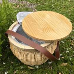 Picnic Sets  - Scotch Wicker Picnic Cooler Basket(round)