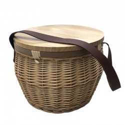 Picnic Sets  - Scotch Wicker Picnic Cooler Basket(round)