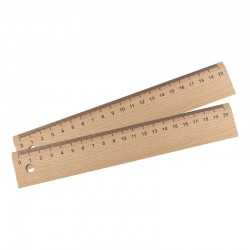 Rulers  - Wood Ruler 20cm
