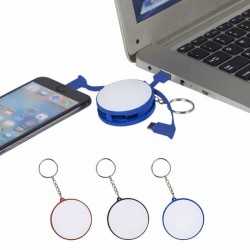 Metal Keyrings  - Charging Cable Key Ring