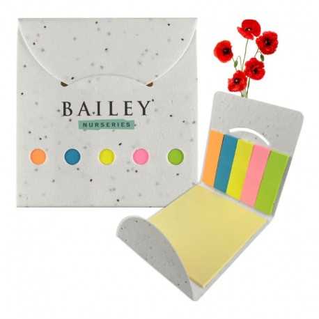 Printed Post It Notes  - Corn Poppy Seed Sticky Note Pad