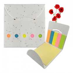 Printed Post It Notes  - Corn Poppy Seed Sticky Note Pad