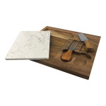 Cheese Gift Sets - Fuzo Marble Cheeseboard &amp; Knife Set